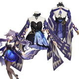 Juego Genshin Impact Keqing Cosplay Navidad Disfraz Traje Vestido Carnaval