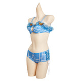 Anime JoJo‘s Bizarre Adventure Jolyne Cujoh Cosplay Disfraz Traje de Baño Bikini Creación Secundaria-DISFRAZDEDIADEBRUJAS.ES®