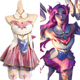 Juego League of Legends - Kaisa - Star Guardian Cosplay Disfraz Traje Vestido Falda Conjunto Carnaval