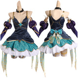 Juego League of Legends Syndra Star Guardian Cosplay Disfraz Traje Vestido Falda Halloween Carnaval