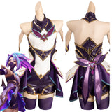 Juego League of Legends - Akali - Star Guardian Cosplay Disfraz Traje Vestido Falda Halloween Carnaval