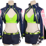 Anime Cyberpunk Edgerunner Rebecca Racing Jacket Cosplay Disfraz Adulto Traje De carnaval Halloween Fiesta DISFRAZDEDIADEBRUJAS.ES®