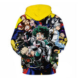 My Hero Academia Boku no Hero Academia Personajes Sudadera con Capucha para Adultos Unisex