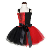 Harley Quinn Tutu Vestido con Diadema Cosplay Vestido de Fiesta para Niñas