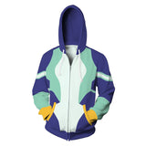 My Hero Academia Cosplay  Nejire Hado Sudadera Estampada con Cremallera para Adultos Unisex