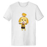 Animal Crossing Bosque de Los Animales Camiseta con Impreso de Isabelle Camiseta Casual Unisex