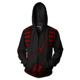 My Hero Academia Cosplay Kirishima Eijiro Sudadera con Capucha y Cremallera para Adultos Unisex