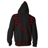 My Hero Academia Cosplay Kirishima Eijiro Sudadera con Capucha y Cremallera para Adultos Unisex