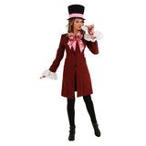 Halloween Alicia en el País de las Maravillas Alice In Wonderland Cosplay Sombrero Loco Traje de Lujo para Adultos Femenino