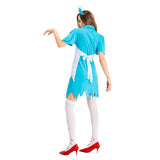 Halloween Vestido de Horror Uniforme de Enfermera Vestido Sangriento para Adultos Femenino