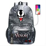 Venom Capitán América Mochila para Escuela 36L