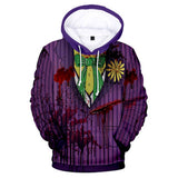 Joker Cosplay Sudadera Estampada con Capucha para Adultos Unisex