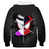 Hombre Araña Spider-Man: Into the Spider-Verse Gwen Miles Morales Sudadera Estampada para Niños