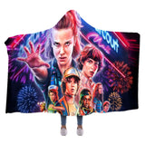 Stranger Things Manta con Capucha Impreso en 3D Manta Cómoda Estampada Accesorios