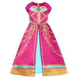 Película Aladdin Jasmine Princesa Cosplay Halloween Disfraz Vestido Carnaval Traje Per.