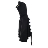 How to Train Your Dragon Night Fury Toothless Cosplay Capa Negra con Capucha para Niños