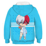 My Hero Academia Cosplay Shoto Todoroki Sudadera Estampada con Capucha para Niños