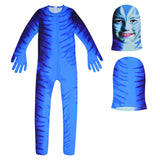 Avatar Cosplay Halloween Zentai Héroe Na'vi Cosplay Mono para Niños