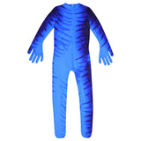 Avatar Cosplay Halloween Zentai Héroe Na'vi Cosplay Mono para Niños