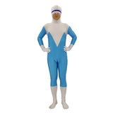 Los Increíbles The Incredibles Frozone Lucius Cosplay Disfraz Mono para Adultos