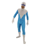 Los Increíbles The Incredibles Frozone Lucius Cosplay Disfraz Mono para Adultos