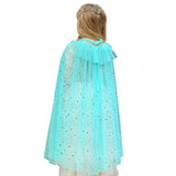 Frozen Capa de Lentejuelas Princesa Elsa Halloween Capa para Niñas