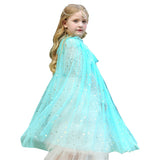 Frozen Capa de Lentejuelas Princesa Elsa Halloween Capa para Niñas