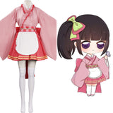 Anime Demon Slayer Tsuyuri Kanawo Kimono Mucama Cosplay Navidad Disfraz Vestido Carnaval Traje