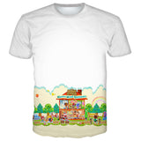 Animal Crossing Bosque de Los Animales Camiseta Novedad Camiseta Casual Unisex