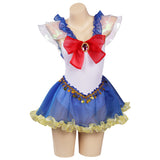 Anime Sailor Moon Tsukino Usagi Cosplay Fiesta Disfraz Traje de Baño Creación Secundaria-DISFRAZDEDIADEBRUJAS.ES®