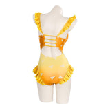 Anime Demon Slayer Agatsuma Zenitsu Cosplay Disfraz Traje de baño Halloween Carnaval Traje