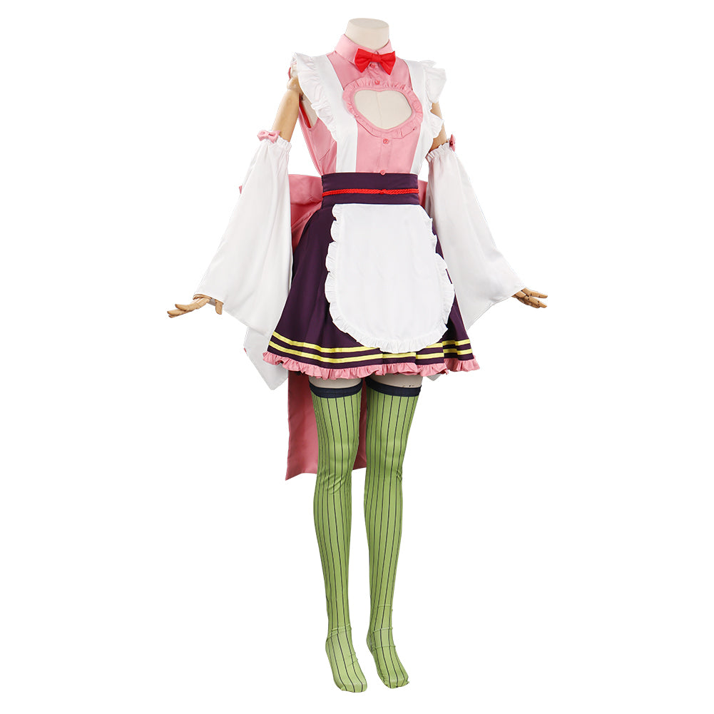 Disfraz de anime para cosplay de TKanroji Mitsuri traje de cosplay de anime  para Halloween kimono de tela – Yaxa Store