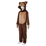 Animal Squirrel Mono Pijamas Niños Cosplay Disfraz Traje Navidad Carnaval Fiesta