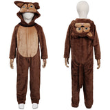 Animal Squirrel Mono Pijamas Niños Cosplay Disfraz Traje Navidad Carnaval Fiesta