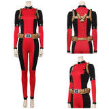 Película Lady Deadpool Wanda Wilson Cosplay Disfraz Traje Navidad Carnaval Fiesta