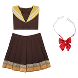 Anime SPY×FAMILY Anya Forger Cosplay Disfraz Traje Vestido Falda Navidad