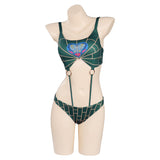 Anime JoJo’s Bizarre Adventure Jolyne Cujoh Cosplay Fiesta Disfraz Traje de Baño Bikini Creación Secundaria-DISFRAZDEDIADEBRUJAS.ES®