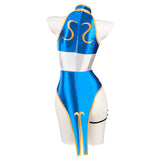 Juego Street Fighter Chun Li Cosplay Fiesta Disfraz Traje de Baño Bikini Creación Secundaria-DISFRAZDEDIADEBRUJAS.ES®