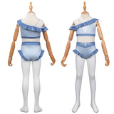 Película Frozen Elsa Niños Cosplay Fiesta Disfraz Traje de Baño Creación Secundaria-DISFRAZDEDIADEBRUJAS.ES®