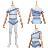 Película Frozen Elsa Niños Cosplay Fiesta Disfraz Traje de Baño Creación Secundaria-DISFRAZDEDIADEBRUJAS.ES®