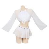 Película Star Wars: Princess Leia Cosplay Fiesta Disfraz Traje de Baño Bikini Creación Secundaria-DISFRAZDEDIADEBRUJAS.ES®