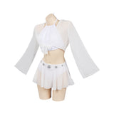 Película Star Wars: Princess Leia Cosplay Fiesta Disfraz Traje de Baño Bikini Creación Secundaria-DISFRAZDEDIADEBRUJAS.ES®