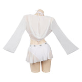 Película Star Wars: Princess Leia Cosplay Fiesta Disfraz Traje de Baño Bikini Creación Secundaria-DISFRAZDEDIADEBRUJAS.ES®