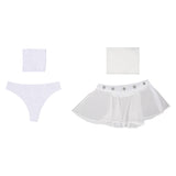 Película Star Wars: Princess Leia Cosplay Fiesta Disfraz Traje de Baño Bikini Creación Secundaria-DISFRAZDEDIADEBRUJAS.ES®