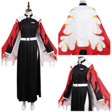 Anime Demon Slayer Rengoku Mujer Kyoujurou Cosplay Disfraz Kimono Fiesta Navidad Carnaval