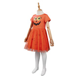 Niños Calabaza Cosplay Disfraz Traje Vestido Falda Navidad Conjunto Carnaval