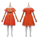 Niños Calabaza Cosplay Disfraz Traje Vestido Falda Navidad Conjunto Carnaval