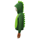 Niños Pequeño Dinosaurio Sudadera Mascarada Cosplay Disfraz Fiesta Halloween Carnaval