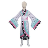 Anime Demon Slayer - Kochou Shinobu Niños Kimono Cosplay Navidad Disfraz Traje Vestido Carnaval DISFRAZDEDIADEBRUJAS.ES®