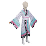 Anime Demon Slayer - Kochou Shinobu Niños Kimono Cosplay Navidad Disfraz Traje Vestido Carnaval DISFRAZDEDIADEBRUJAS.ES®